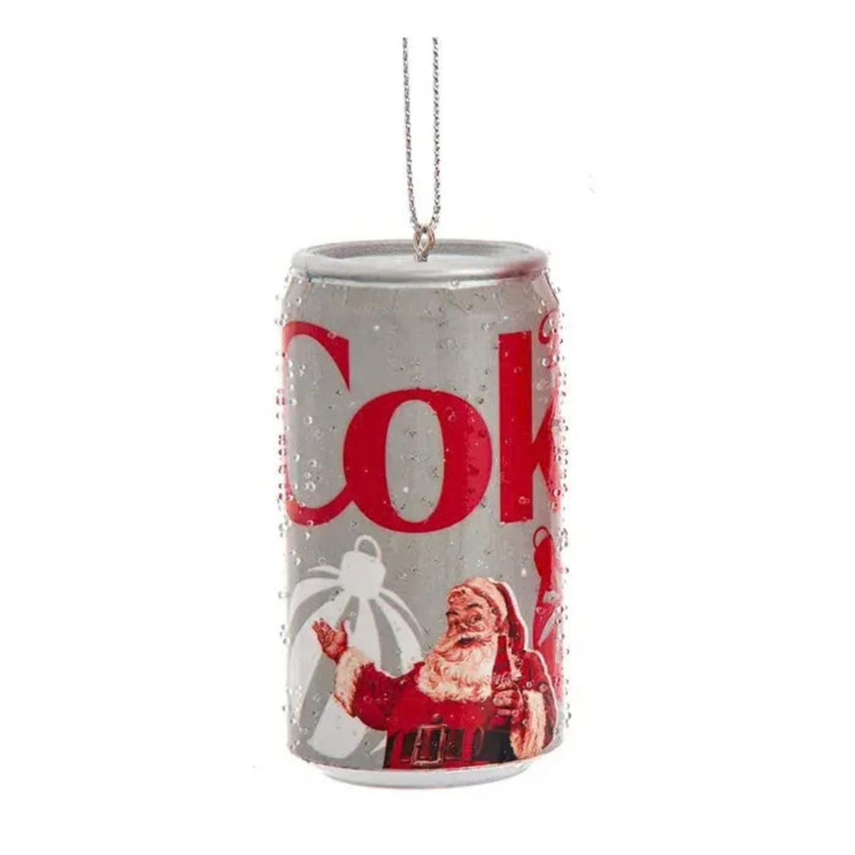 3" Santa Diet Coke Can Ornament