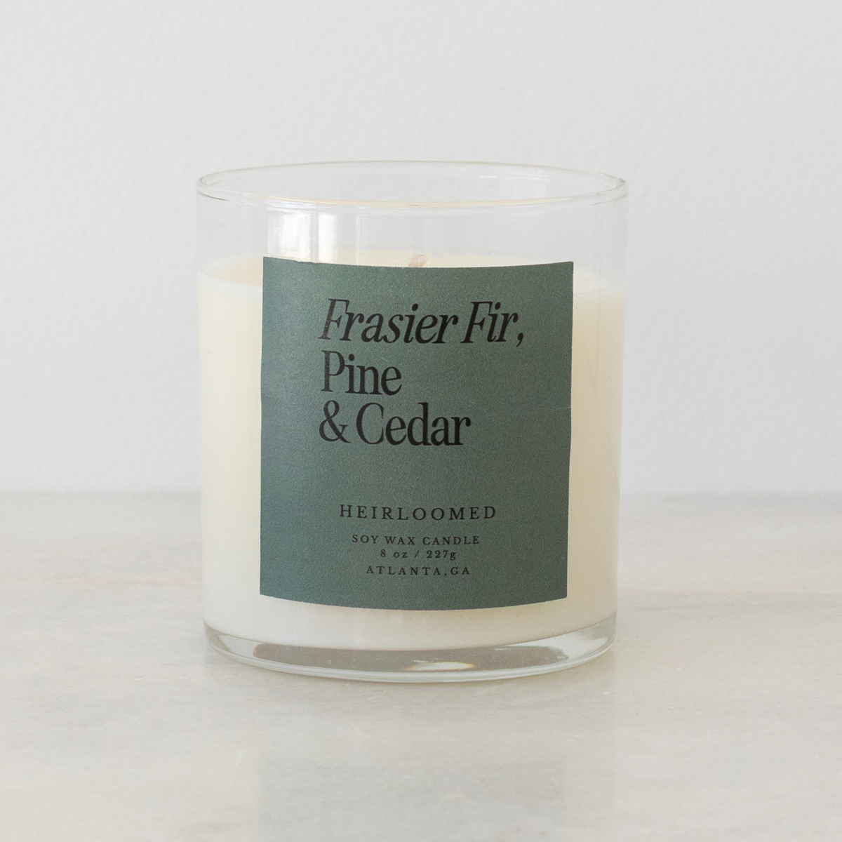 Heirloomed Candle Frasier Fir, Pine & Cedar - Christmas