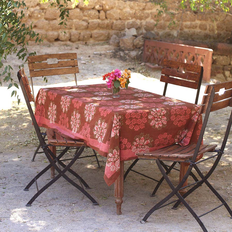 Floral Garden Party Tablecloth - Forget Me Not: 56"x84"