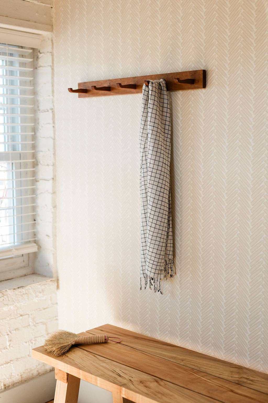 Colonial Inspired Hook Rack: Cherry