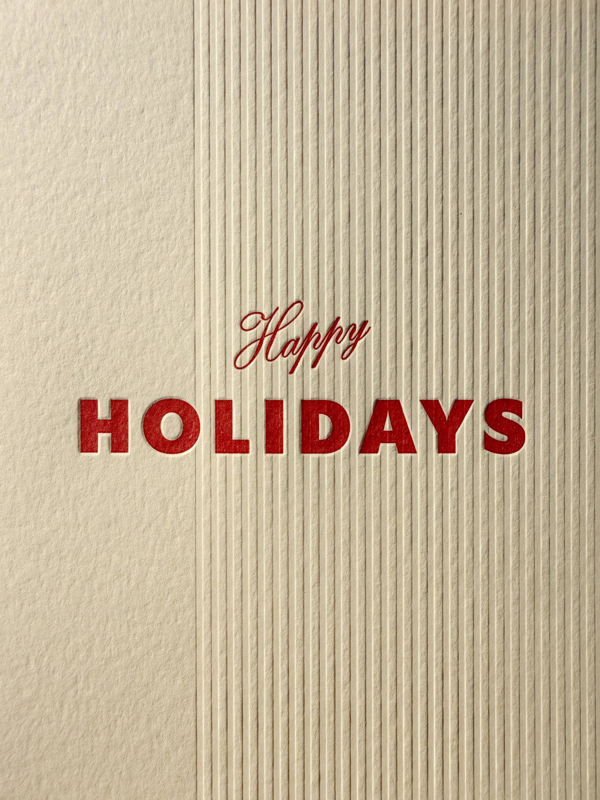 Happy Holidays No. 56: Creme / Single Card