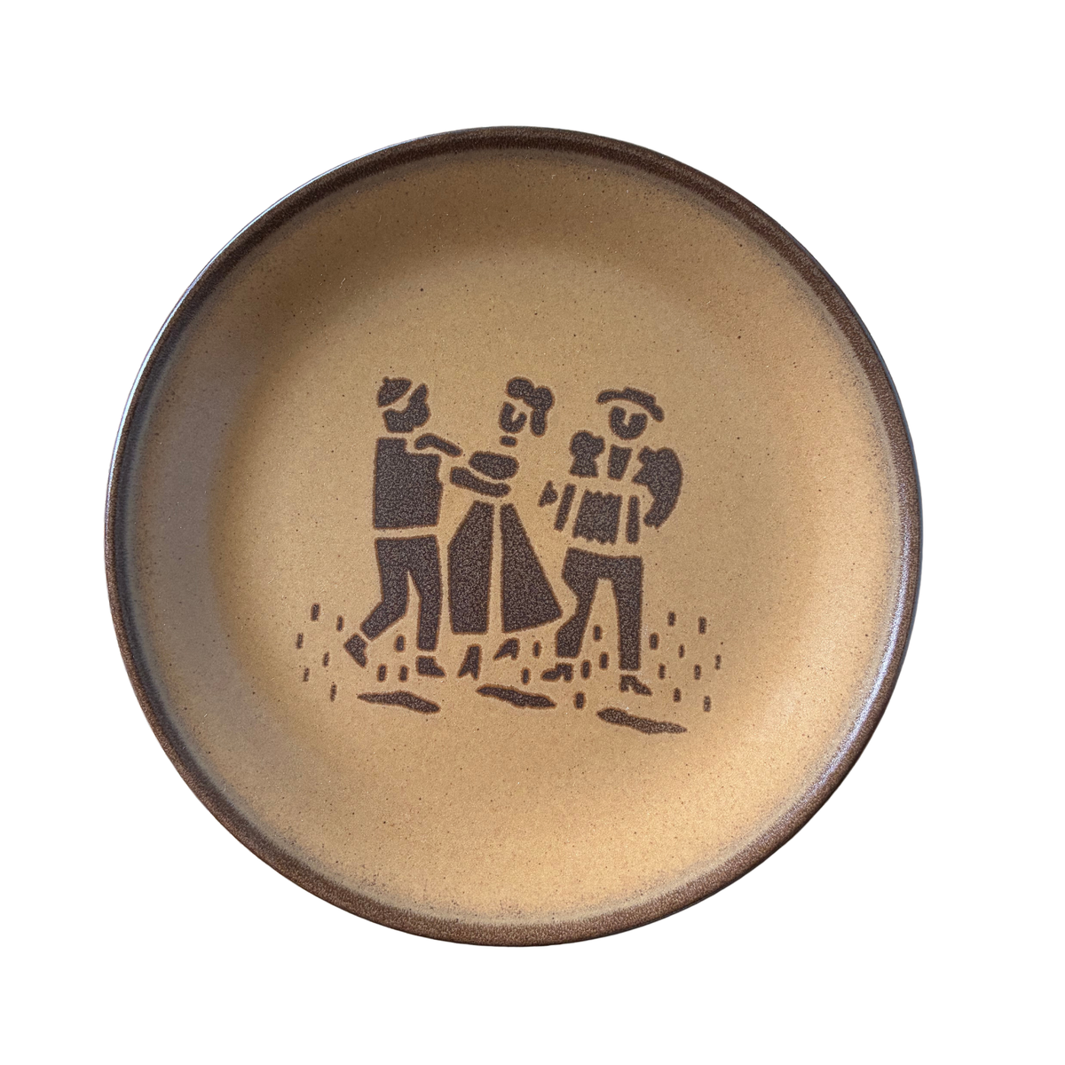 Set of six Vintage Plates by Swiss pottery manufacturer Rössler.