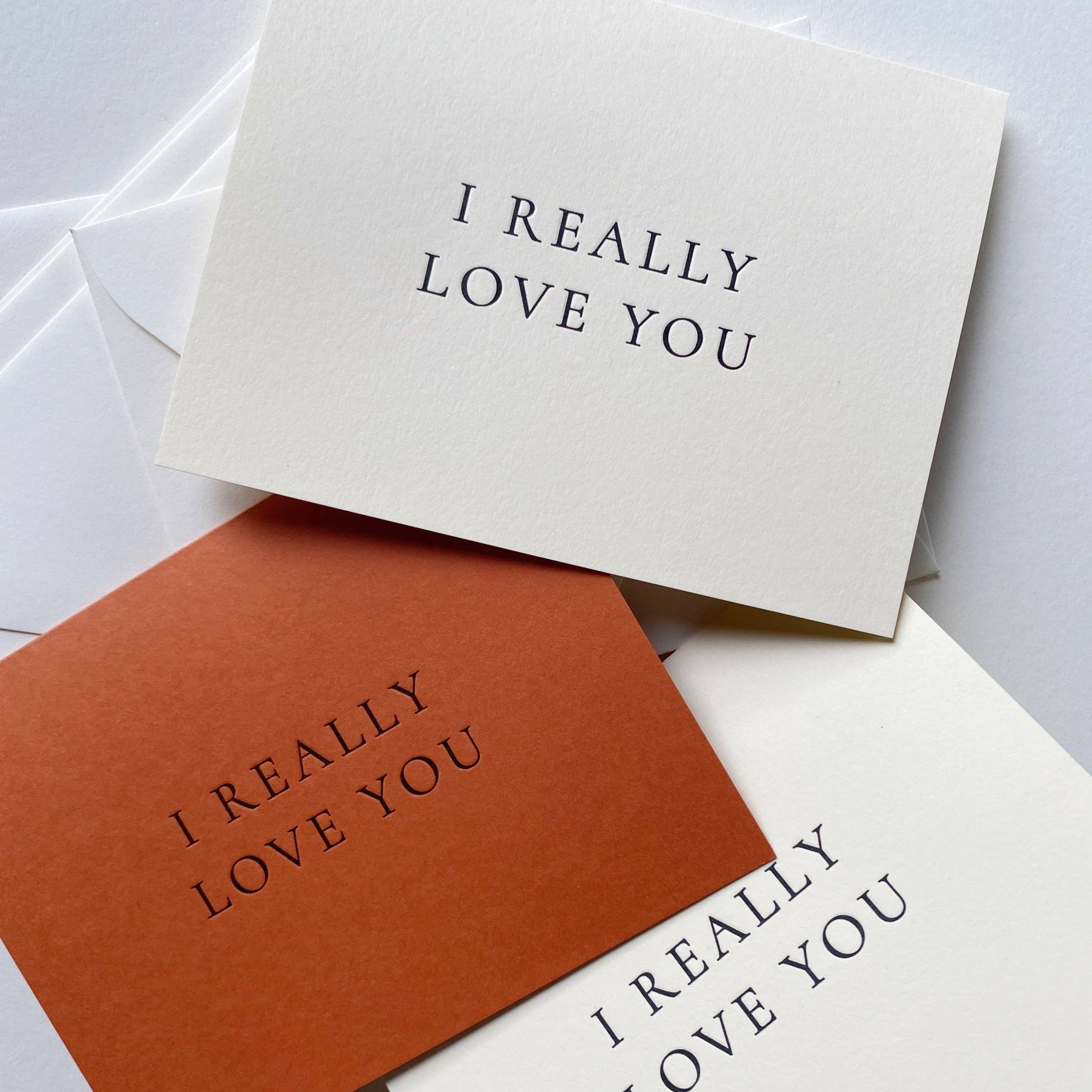 I Really Love You No. 20: Creme / Single Card
