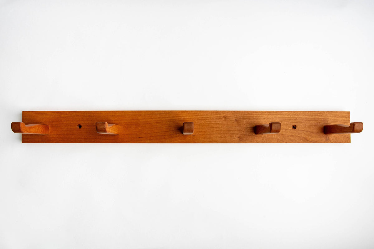 Colonial Inspired Hook Rack: Cherry