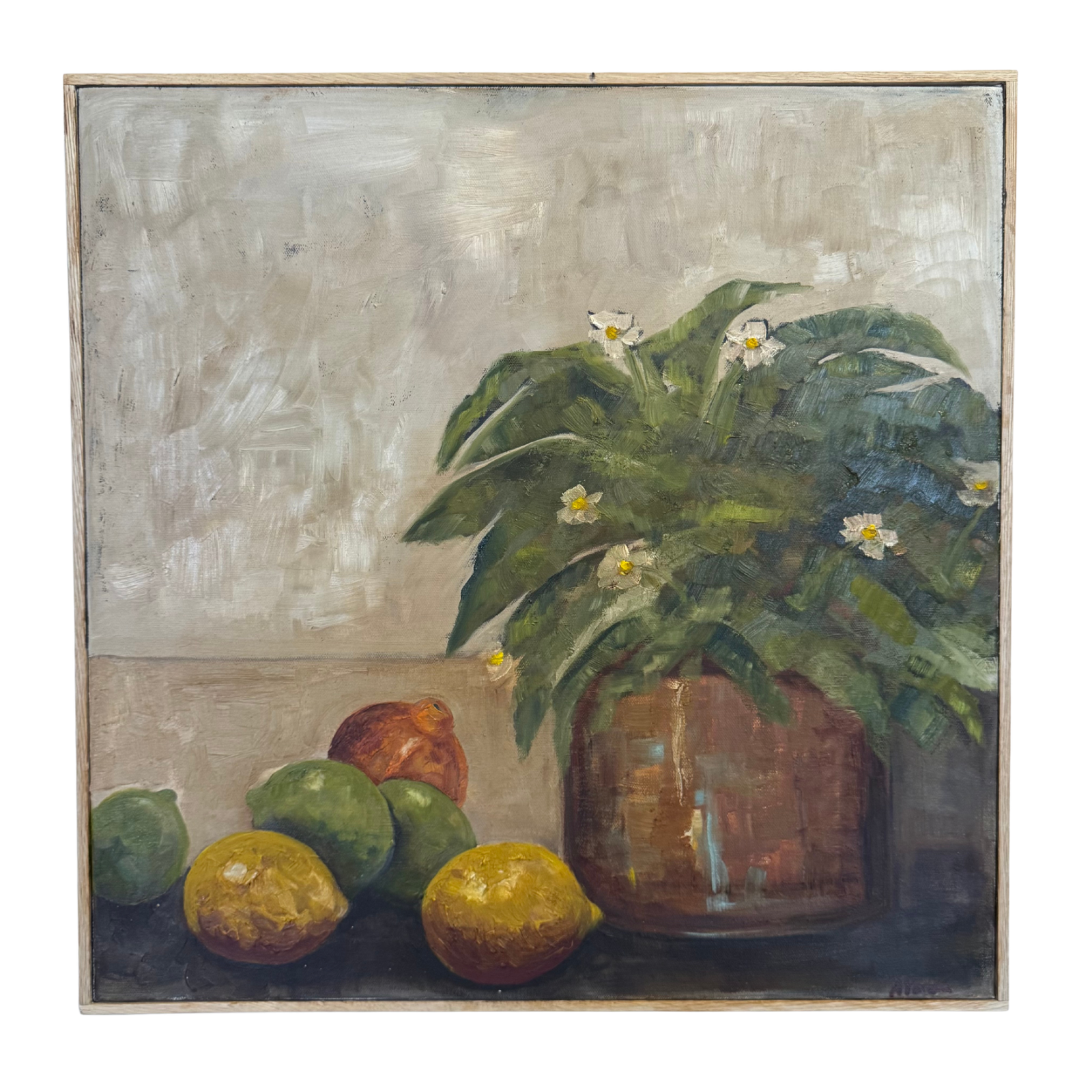 Alison Parsons, Fruit & Plant, 20.5” x 20.5”