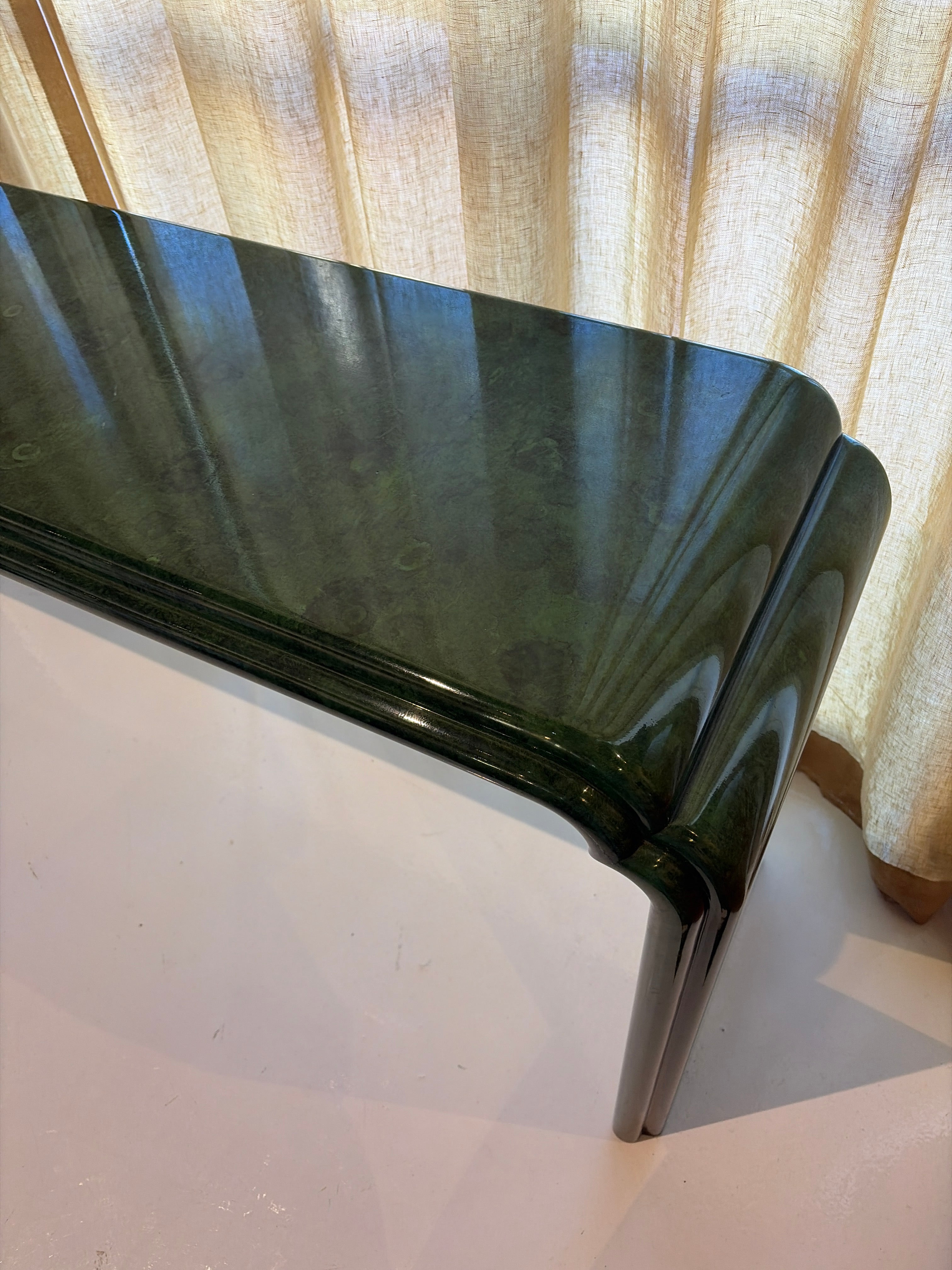 Green Vintage Console Table