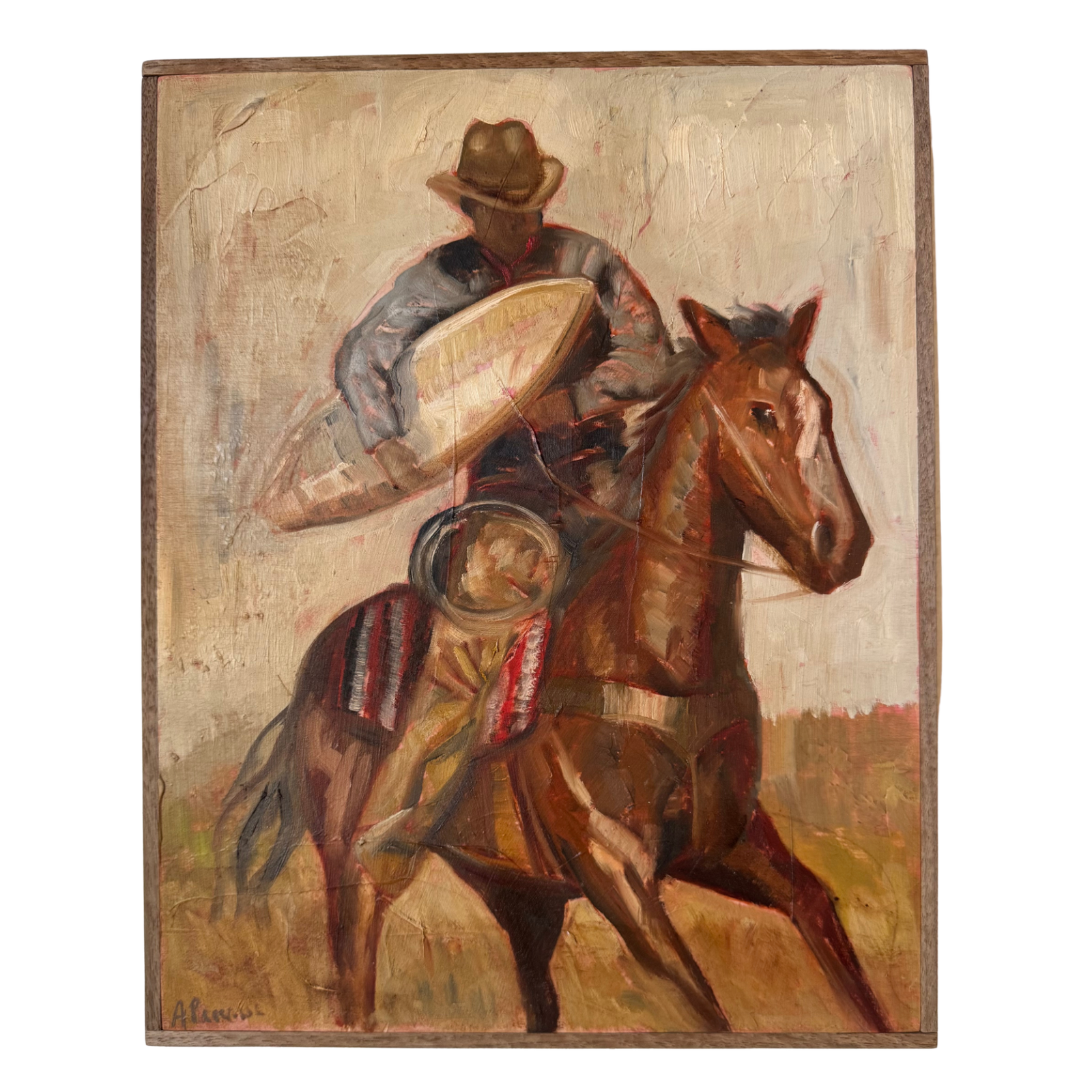 Alison Parsons, Surfing Cowboy, 11.5” x 14.5”