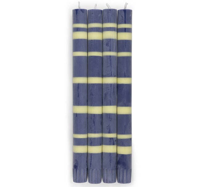 Midnight and Jasmine Eco Dinner Candles, Gift Box of 4 (10”)