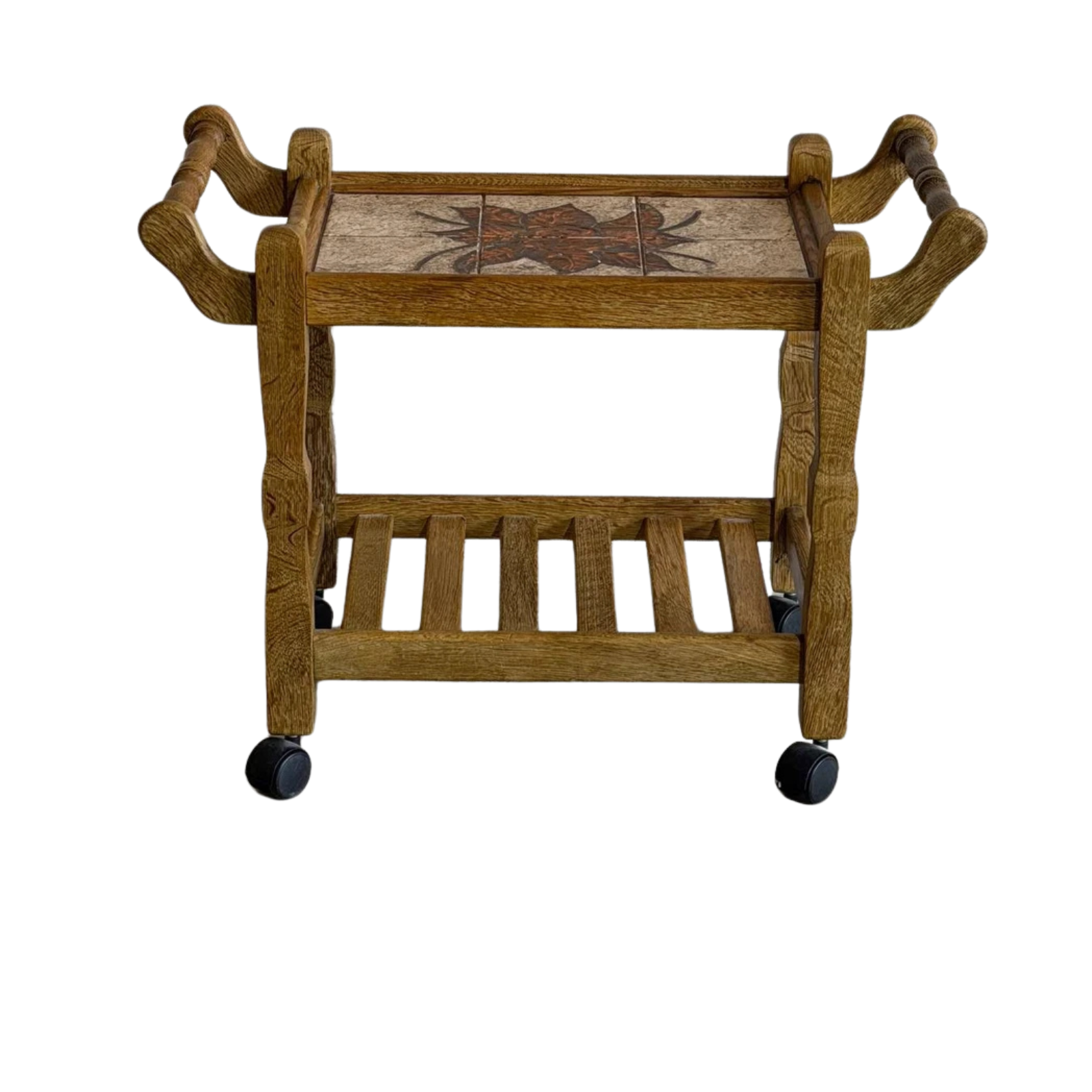 Vintage Danish Oak BarCart