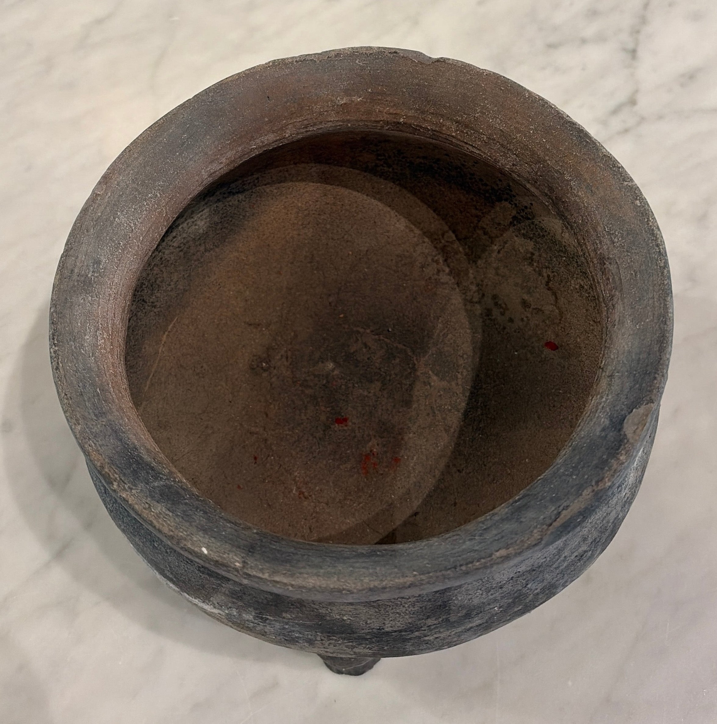 Clay Tripod Vase