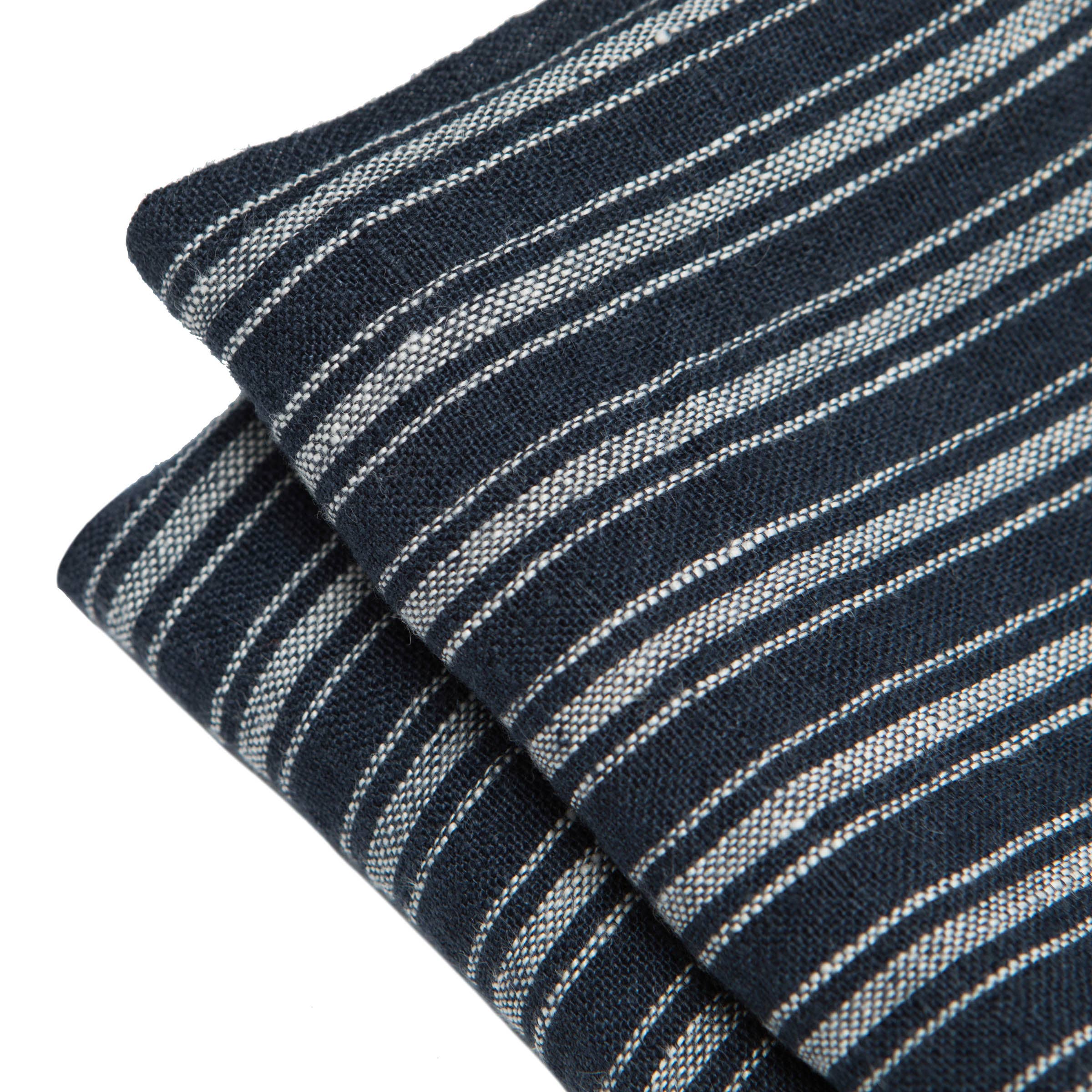 Boat Stripe Linen Indigo & White Towels Indigo/White, 20x30