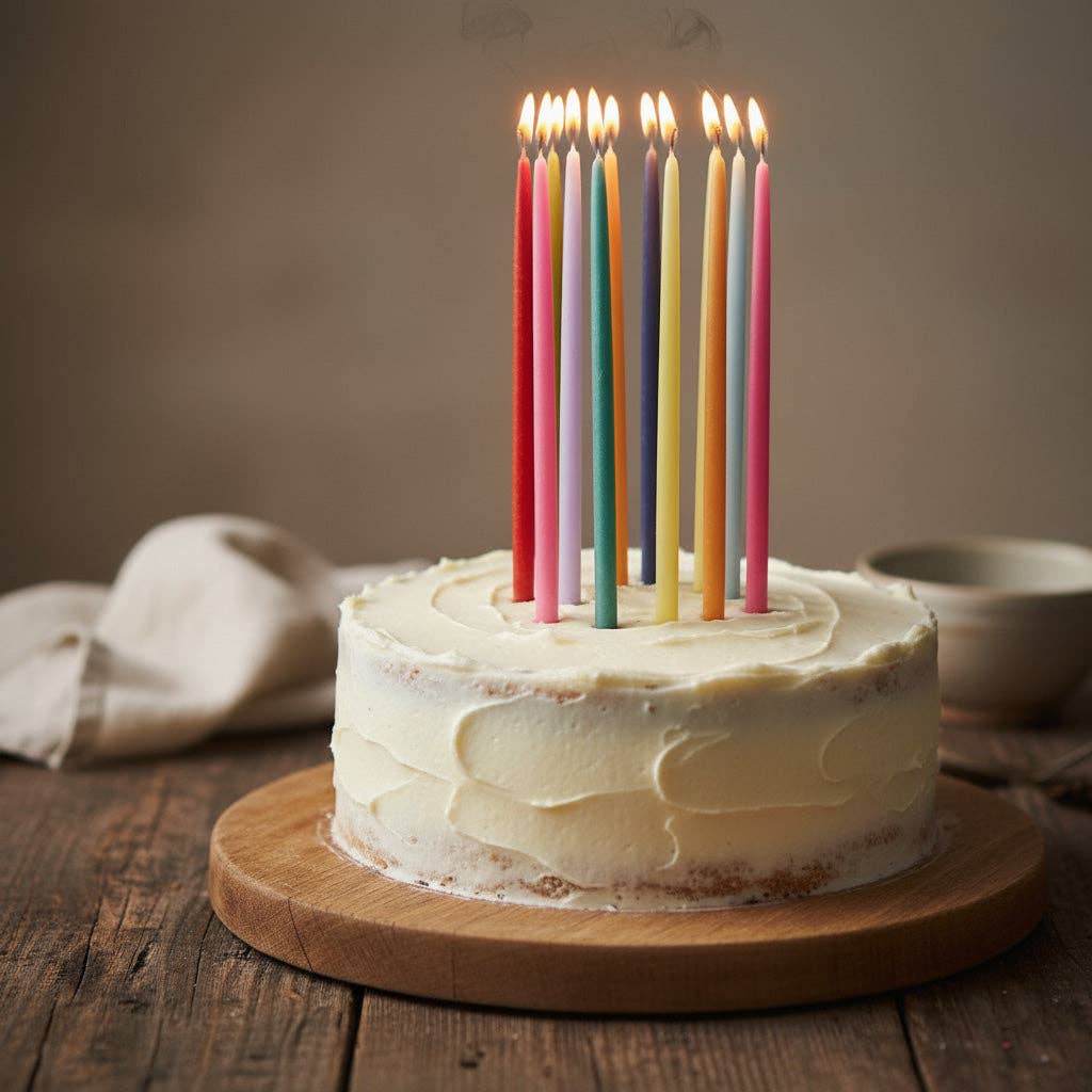 Thin Taper Candles - Rainbow
