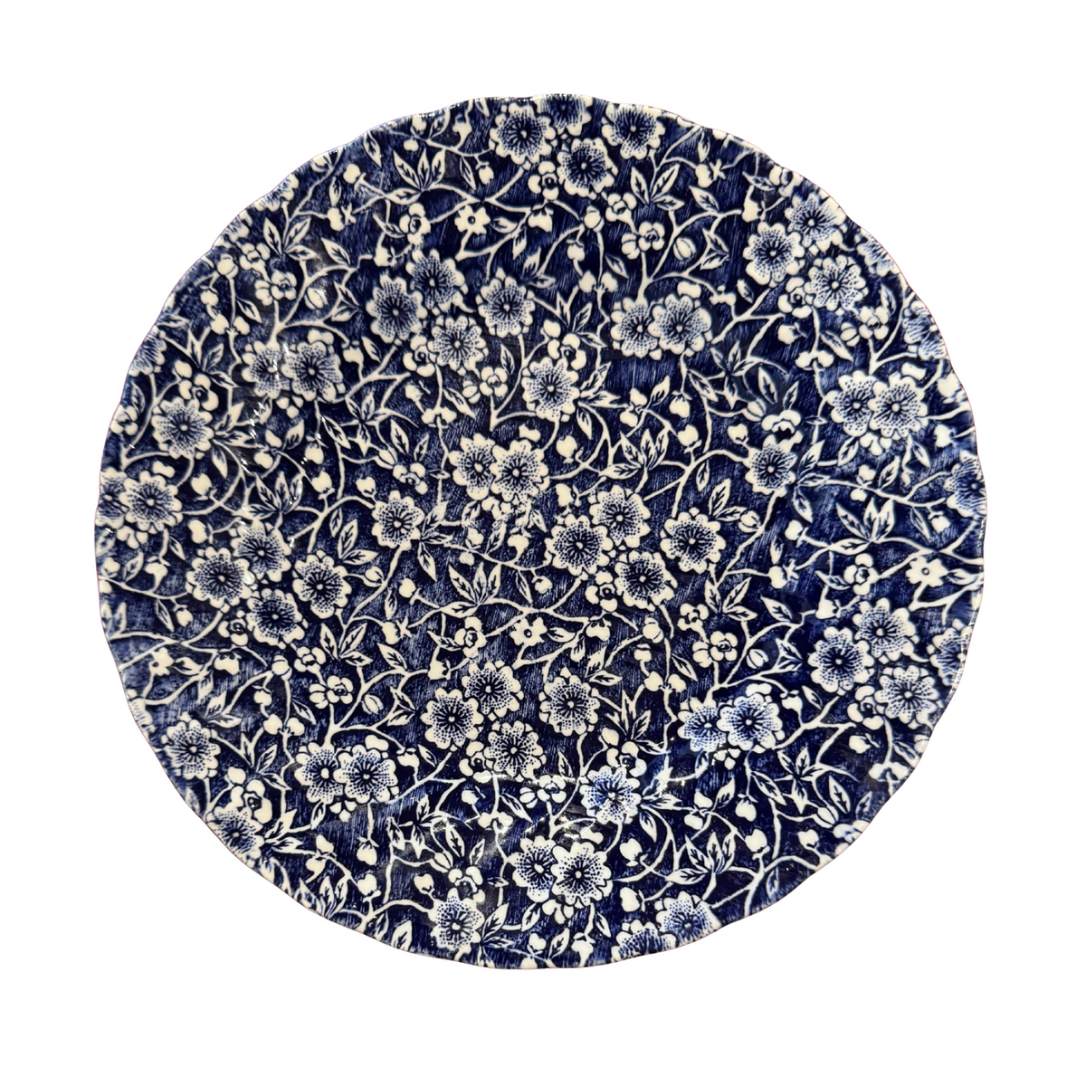 Blue and White Fine China Plate
