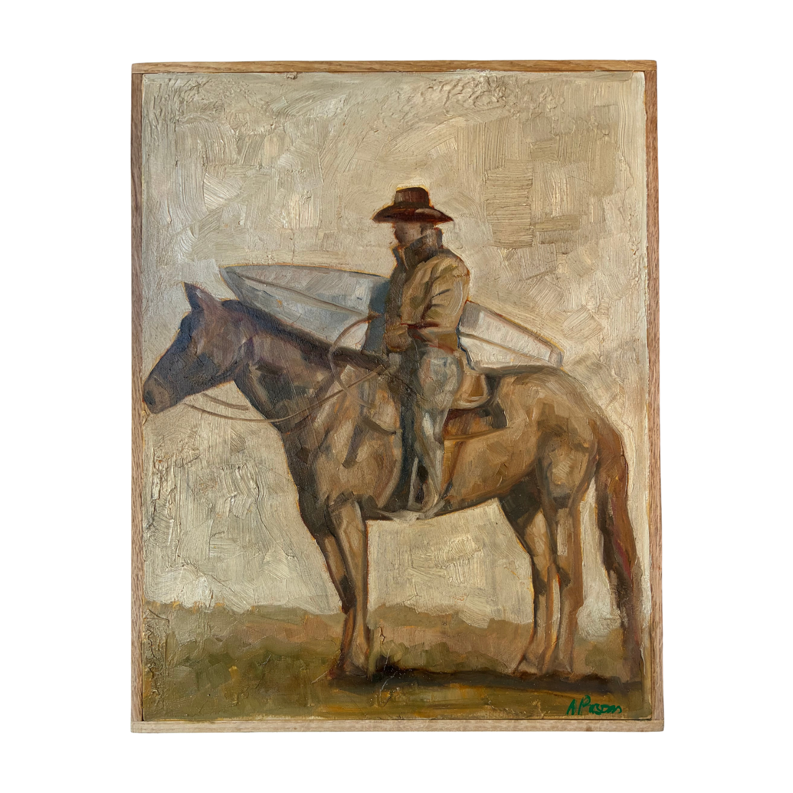Alison Parsons, Surfing Cowboy, 14” x 11”