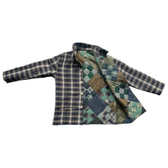 Chambray Nine Unisex Quilted Cotton Jacket, Lightweight,Soft: L