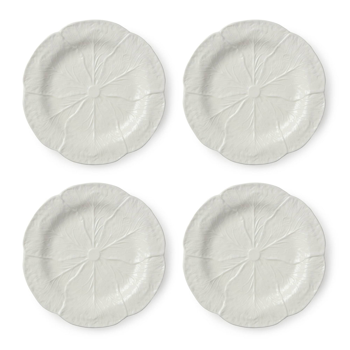 Le Jardin White Cabbage 3-D Salad Plate 9 in