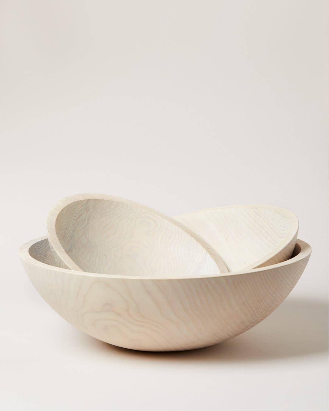 Crafted Wooden Bowls - White: 17"