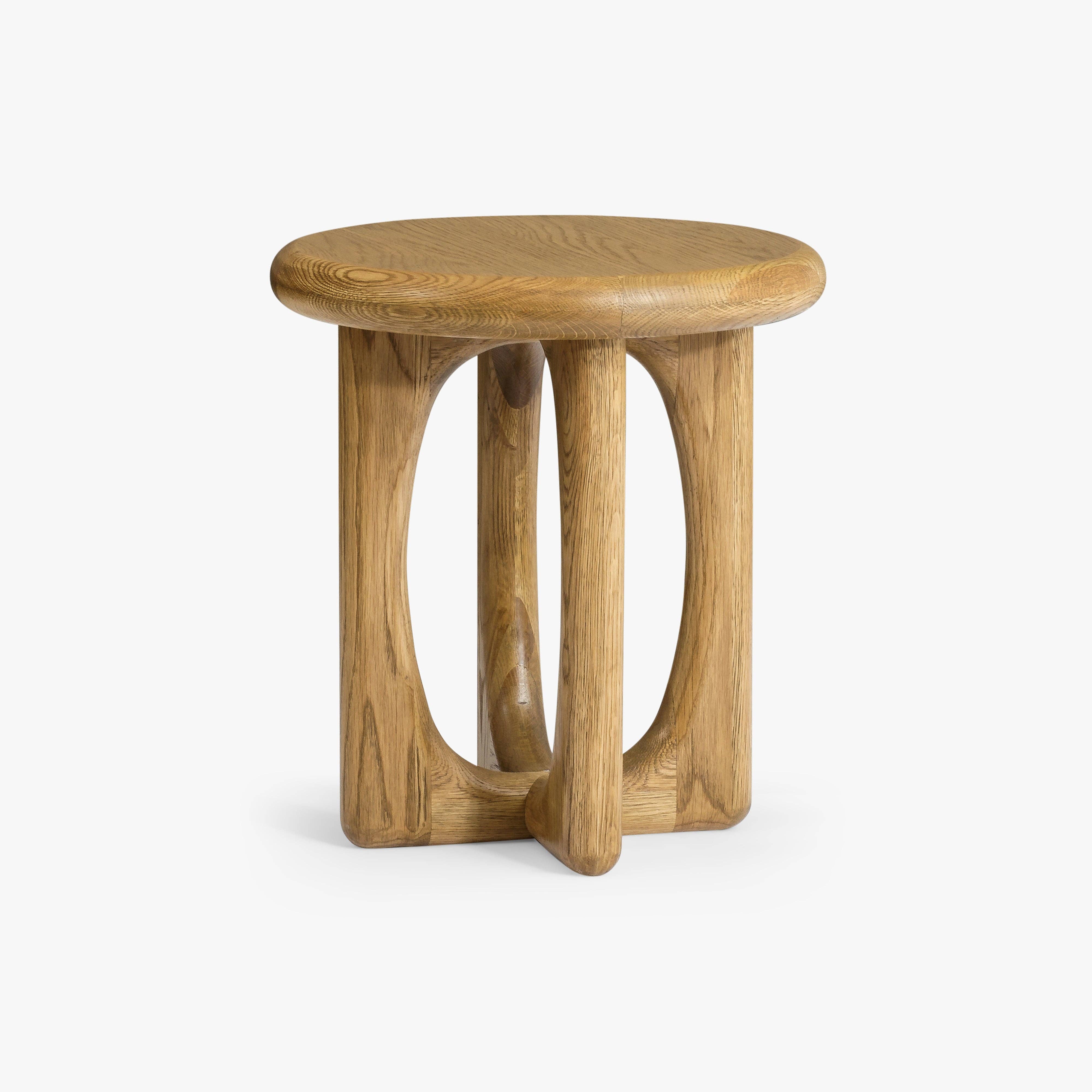 Eva Oak Side Table: Natural