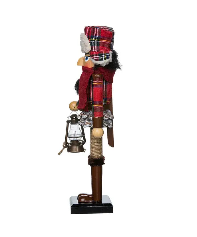 15"WOODEN WOODSMAN NUTCRACKER