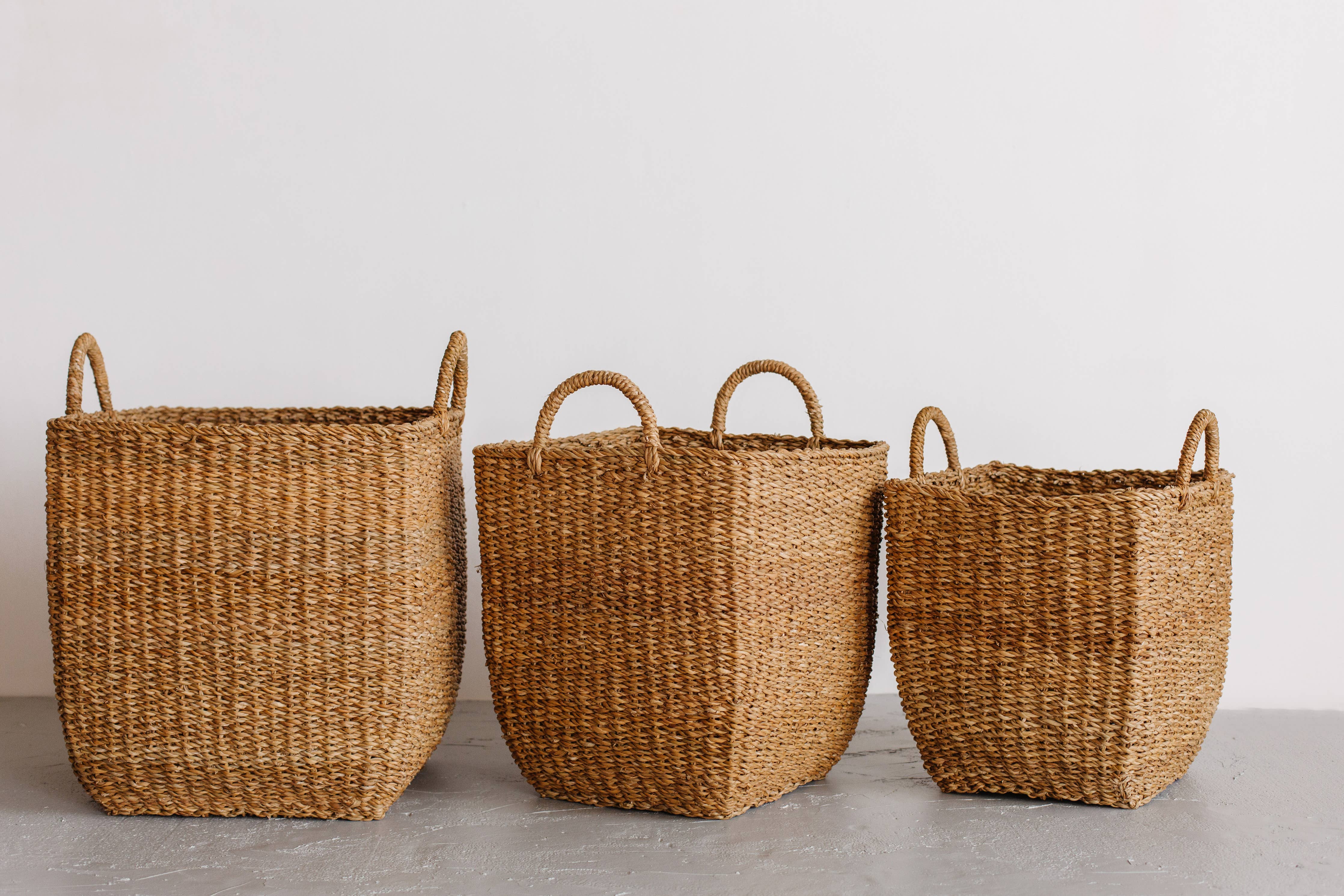 Square Laundry Basket, harvest: Large