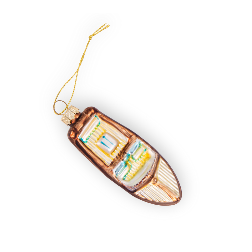 Speedboat Christmas Ornaments Vintage Handmade Unique
