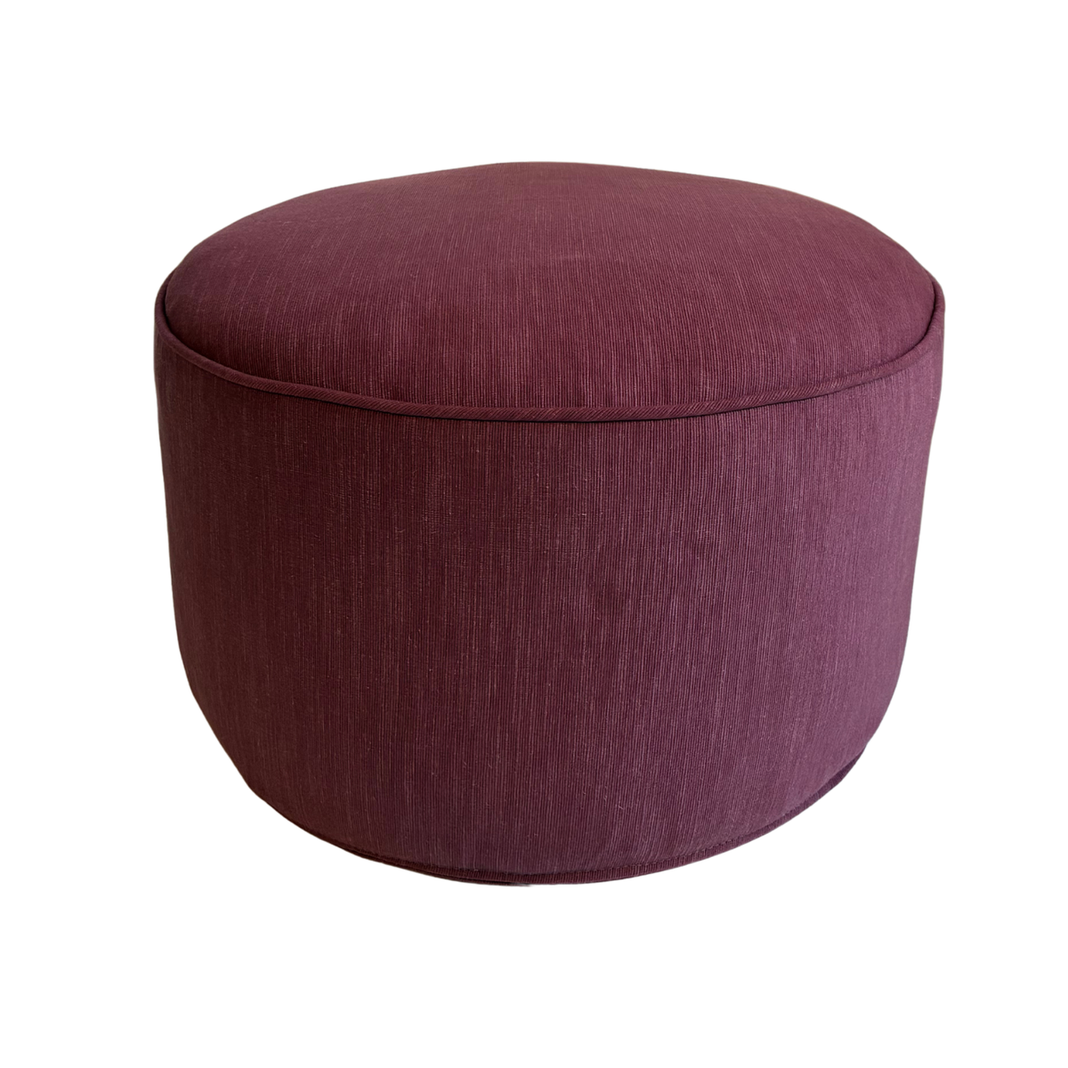 Prairie Ottoman 20" - Pink Fabric