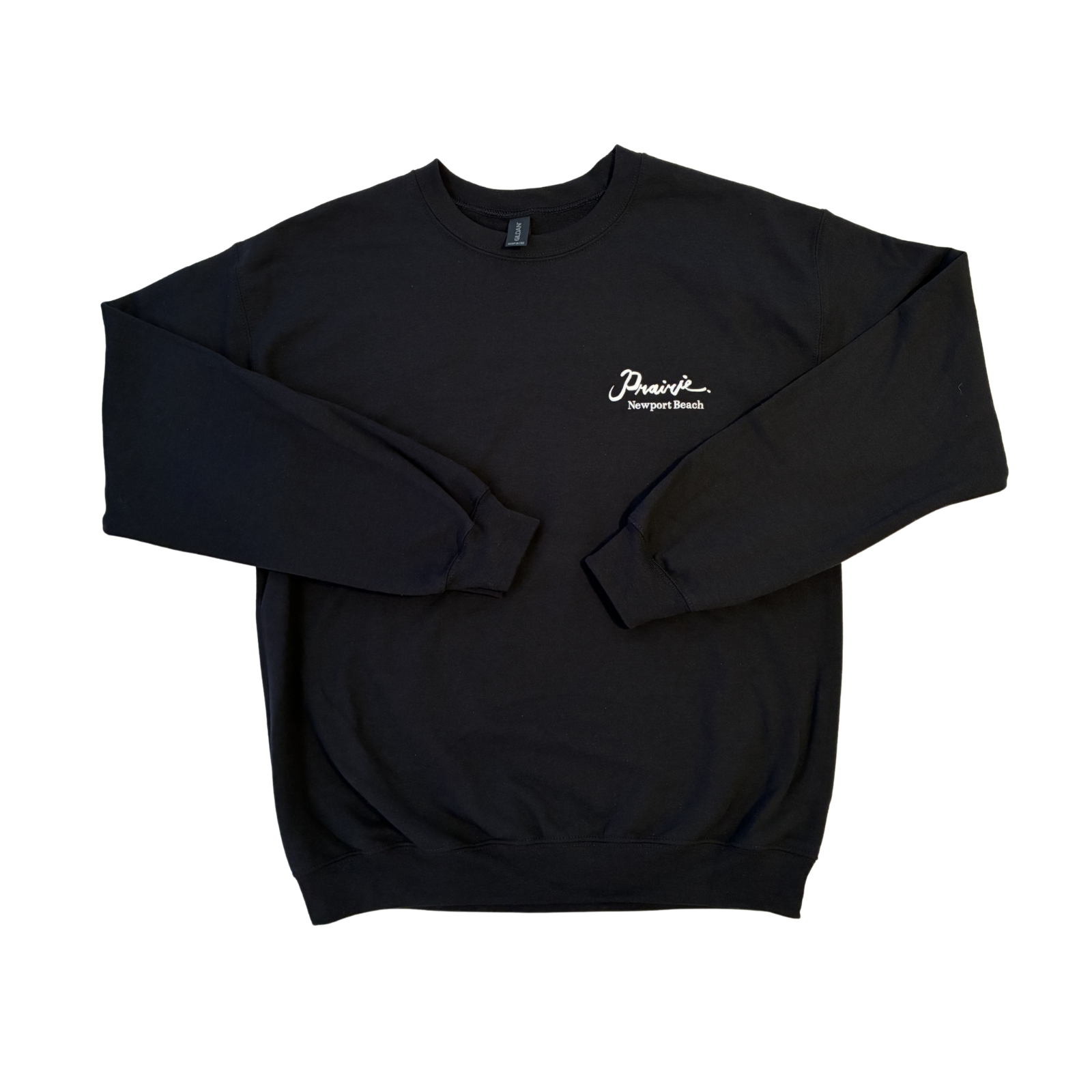 Prairie Black Crewneck Sweatshirt, Size: Medium
