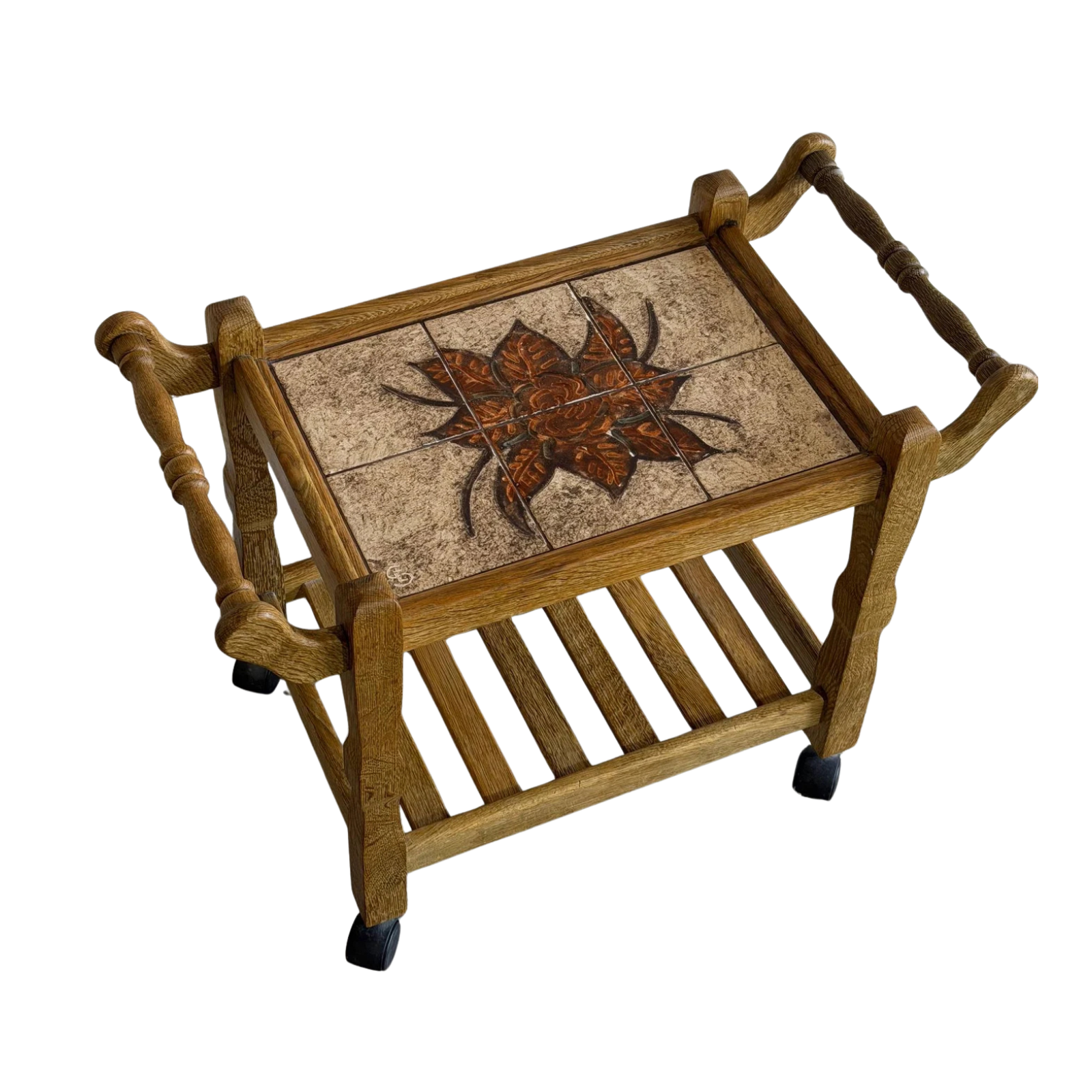 Vintage Danish Oak BarCart