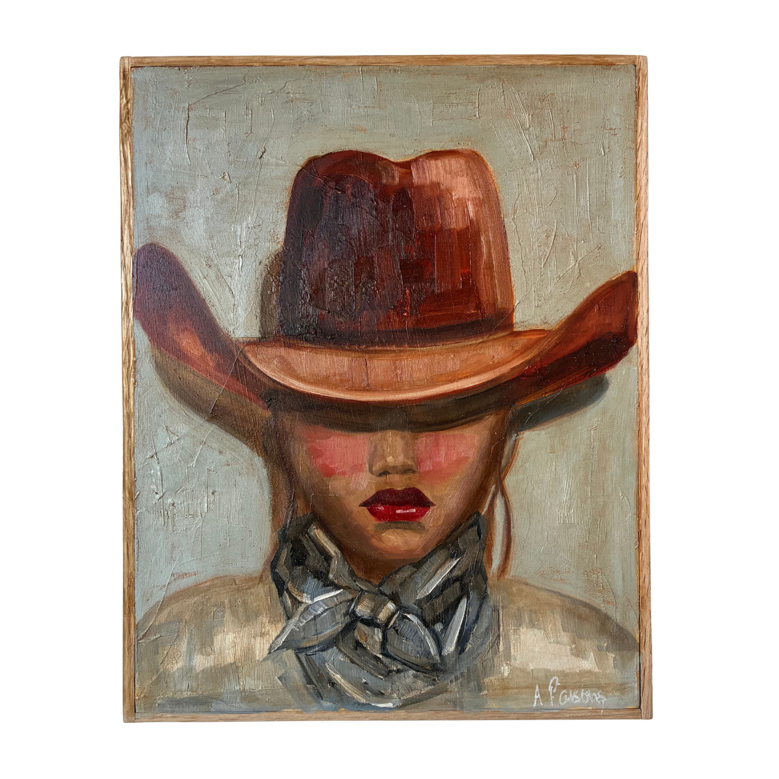 Alison Parsons, Cowgirl Hat, 14” x 11”