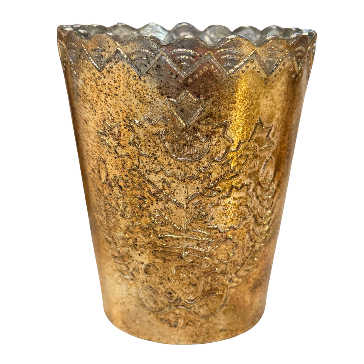 Gold Vase, 4.75” H