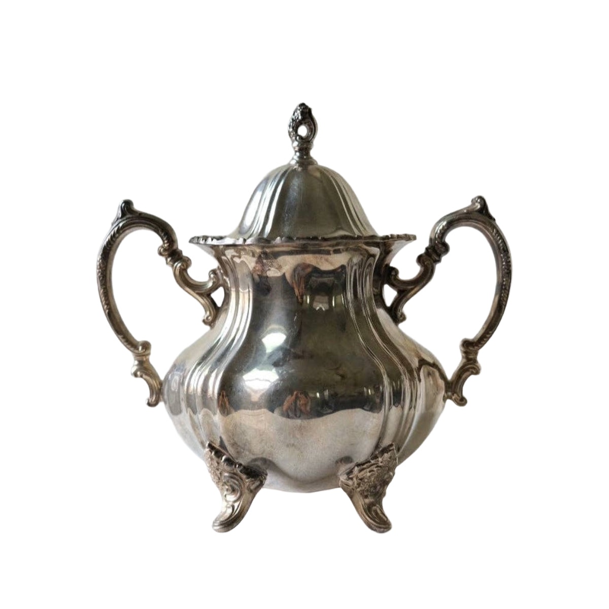 Victorian Silver-Plated Sugar Bowl
