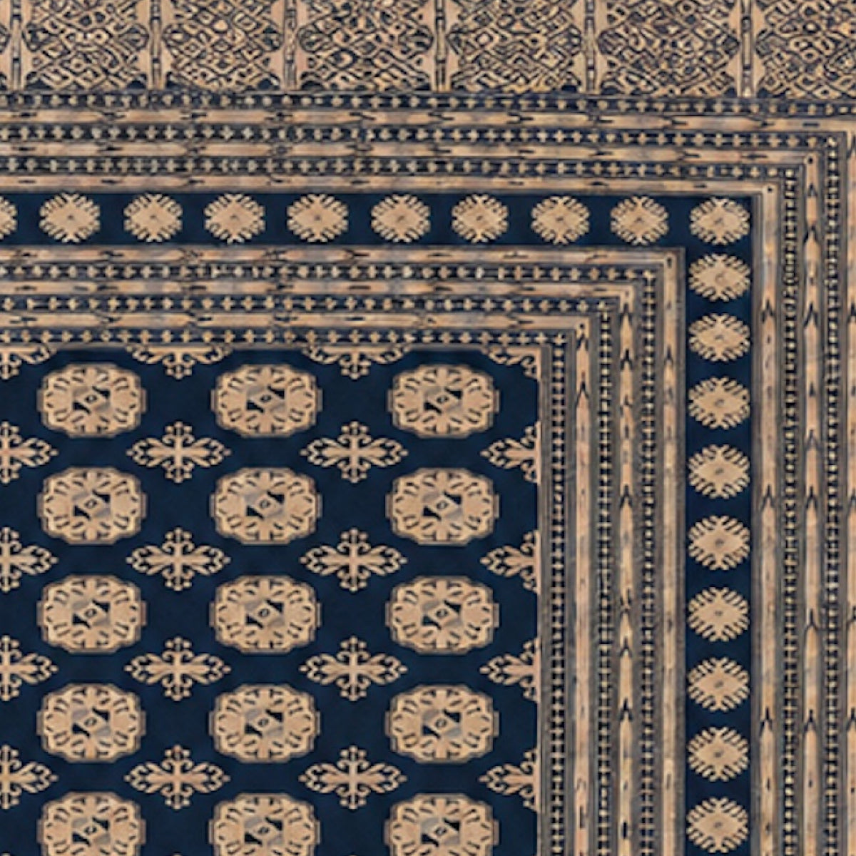 1990s Rug with Fringe