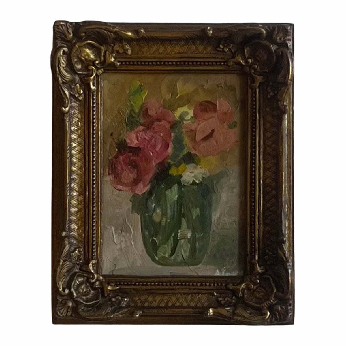 Alison Parsons, Floral in Vintage Frame 10” x 8”