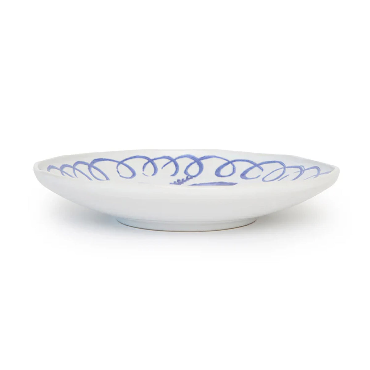 Amalfi Pasta Bowl White/Blue