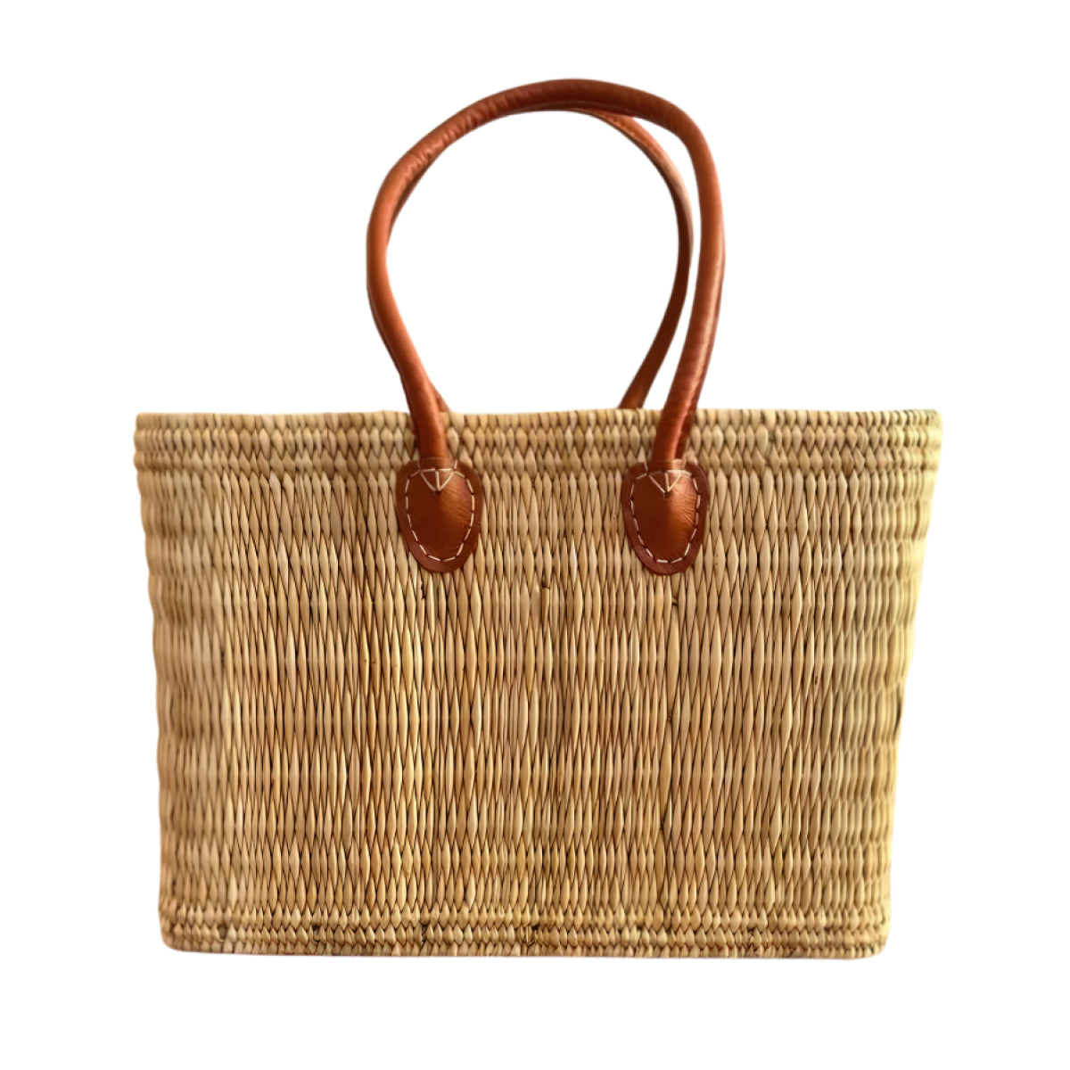 Simple Long Handle Tote, Tabac: Medium