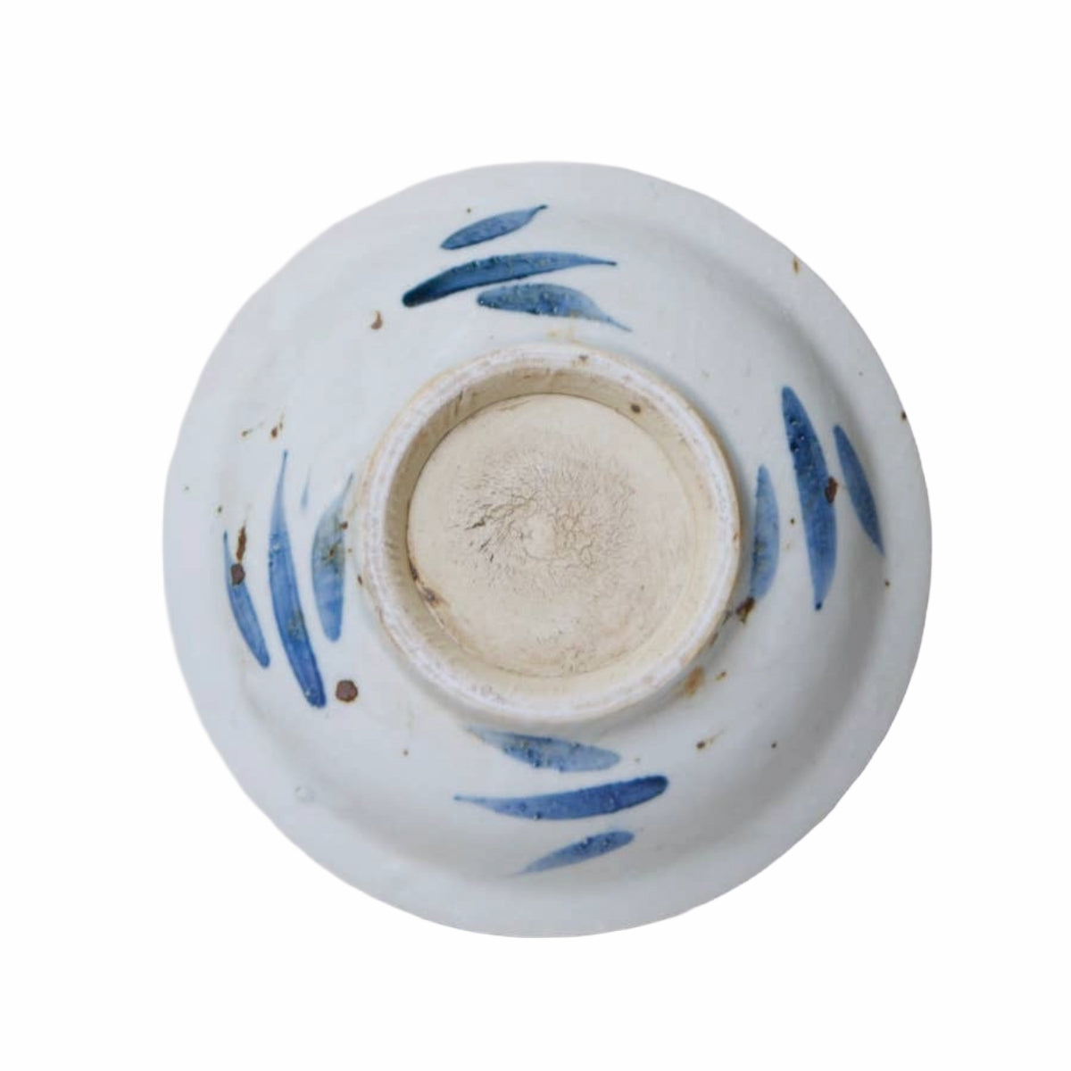 Small Blue and White Porcelain Floral Dish