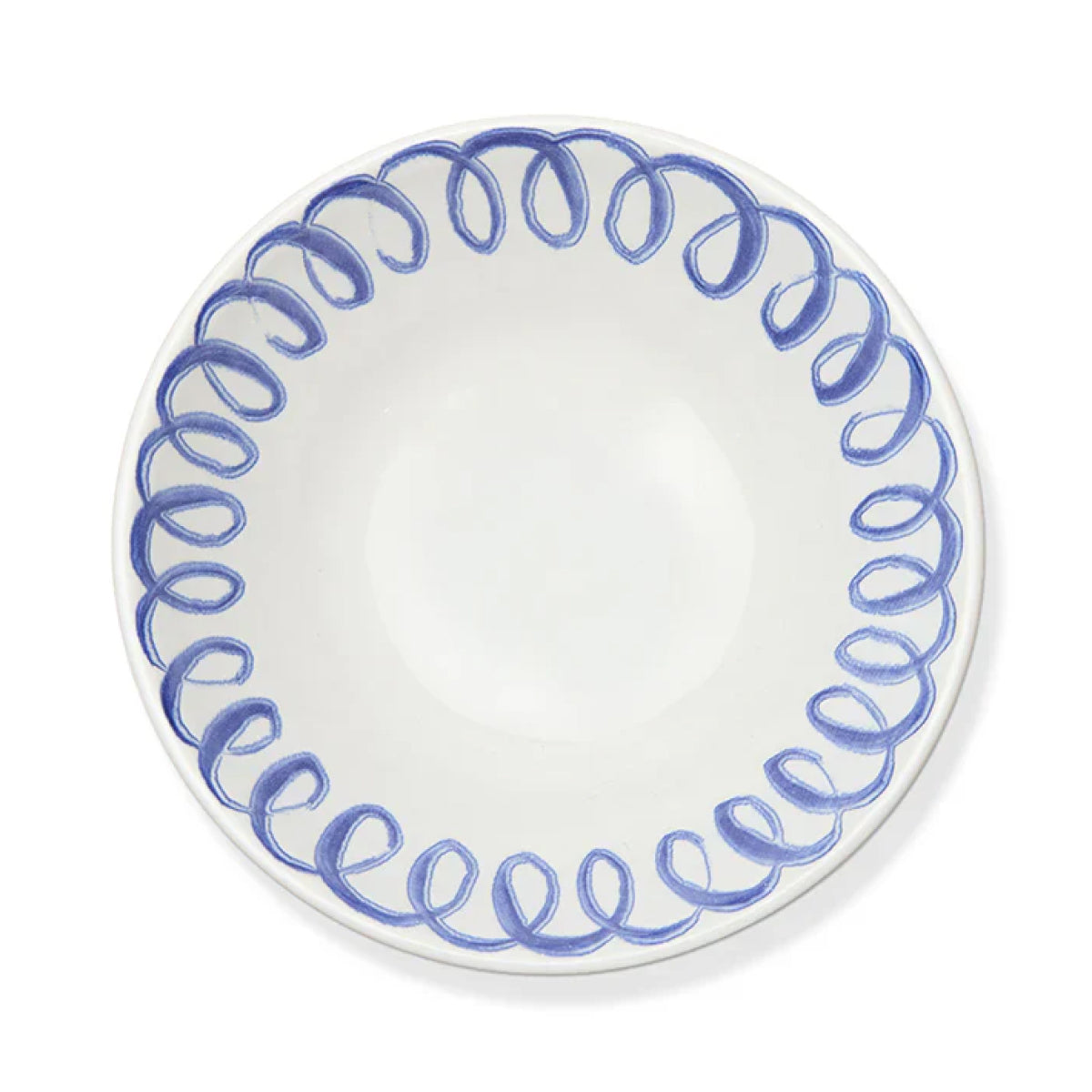 Amalfi Cereal Bowl White/Blue - 7" Diameter - 10.1 fl oz