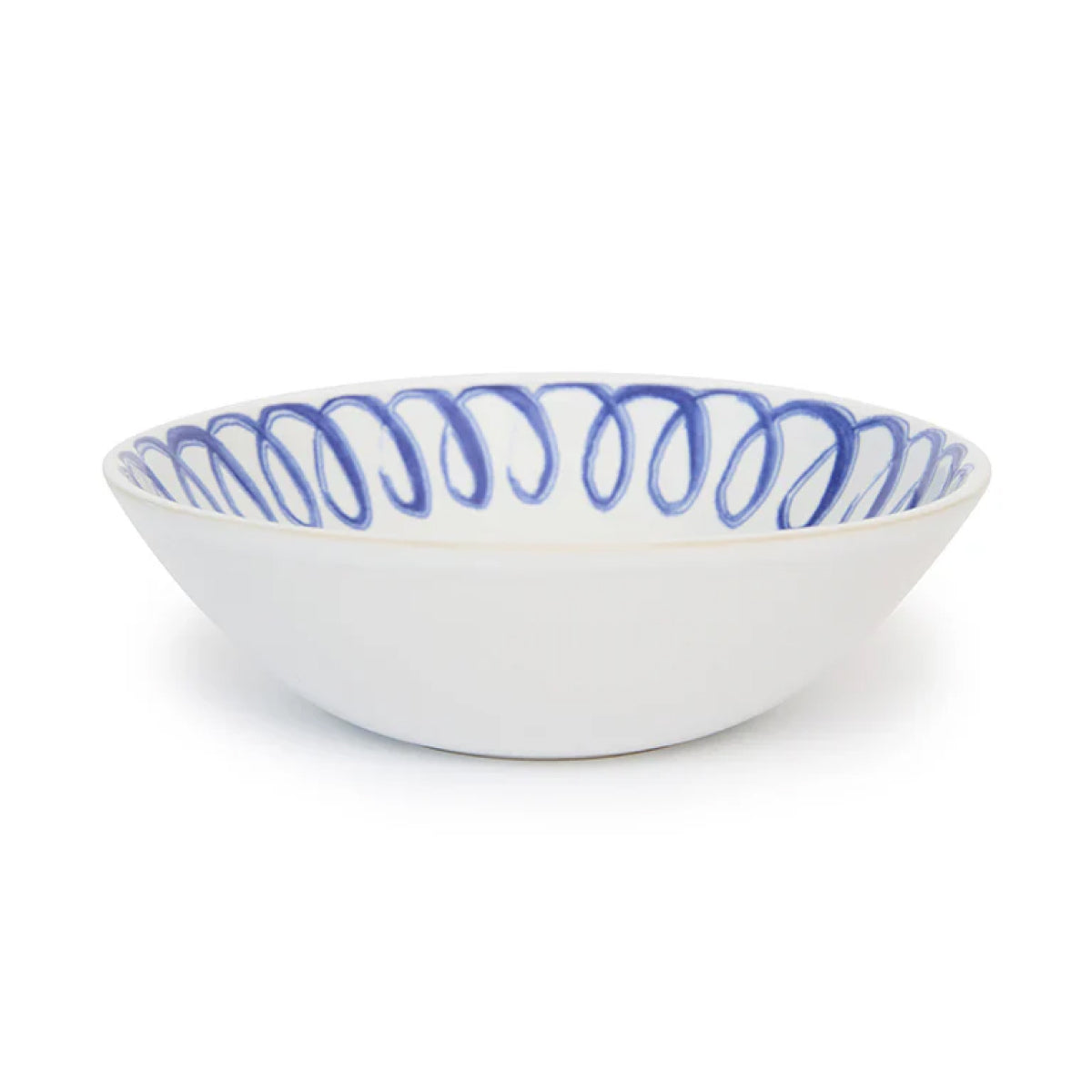 Amalfi Cereal Bowl White/Blue - 7" Diameter - 10.1 fl oz