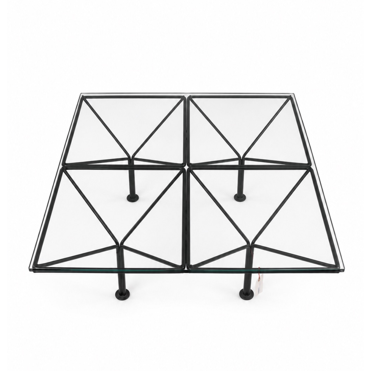 B&B Glass Top Italia Coffee Table