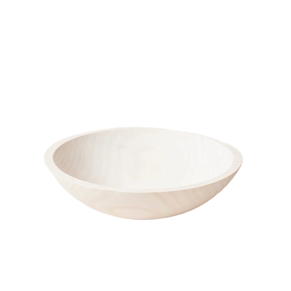 Crafted Wooden Bowls - White: 12"