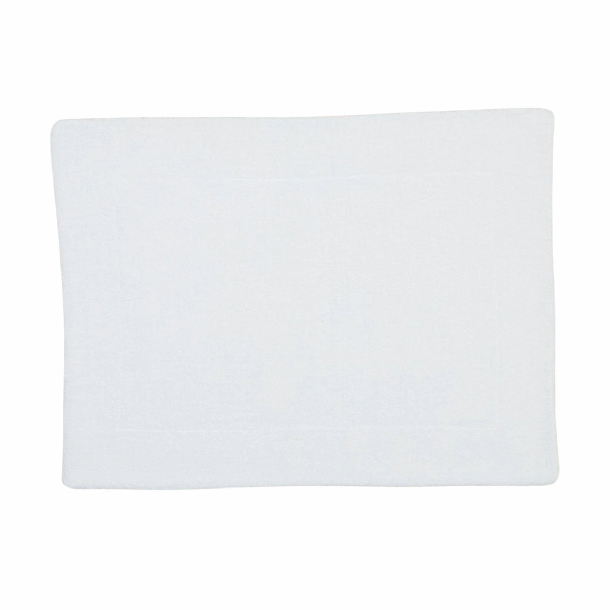 SIMPLE TERRY BATH MAT: WHITE
