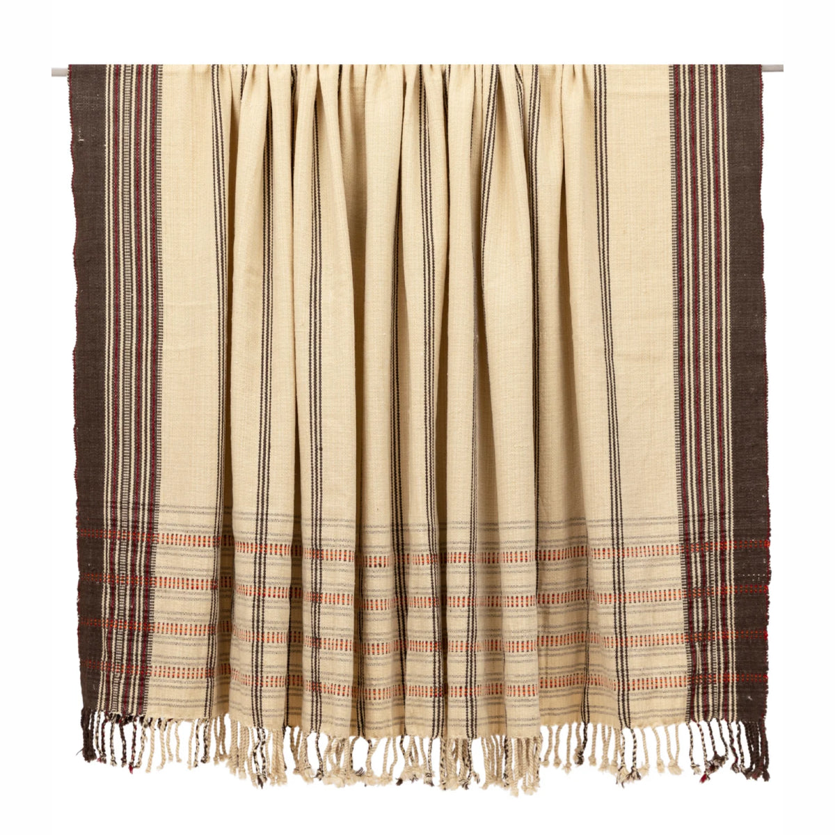 BK Shell/Espresso Handwoven Bedspread