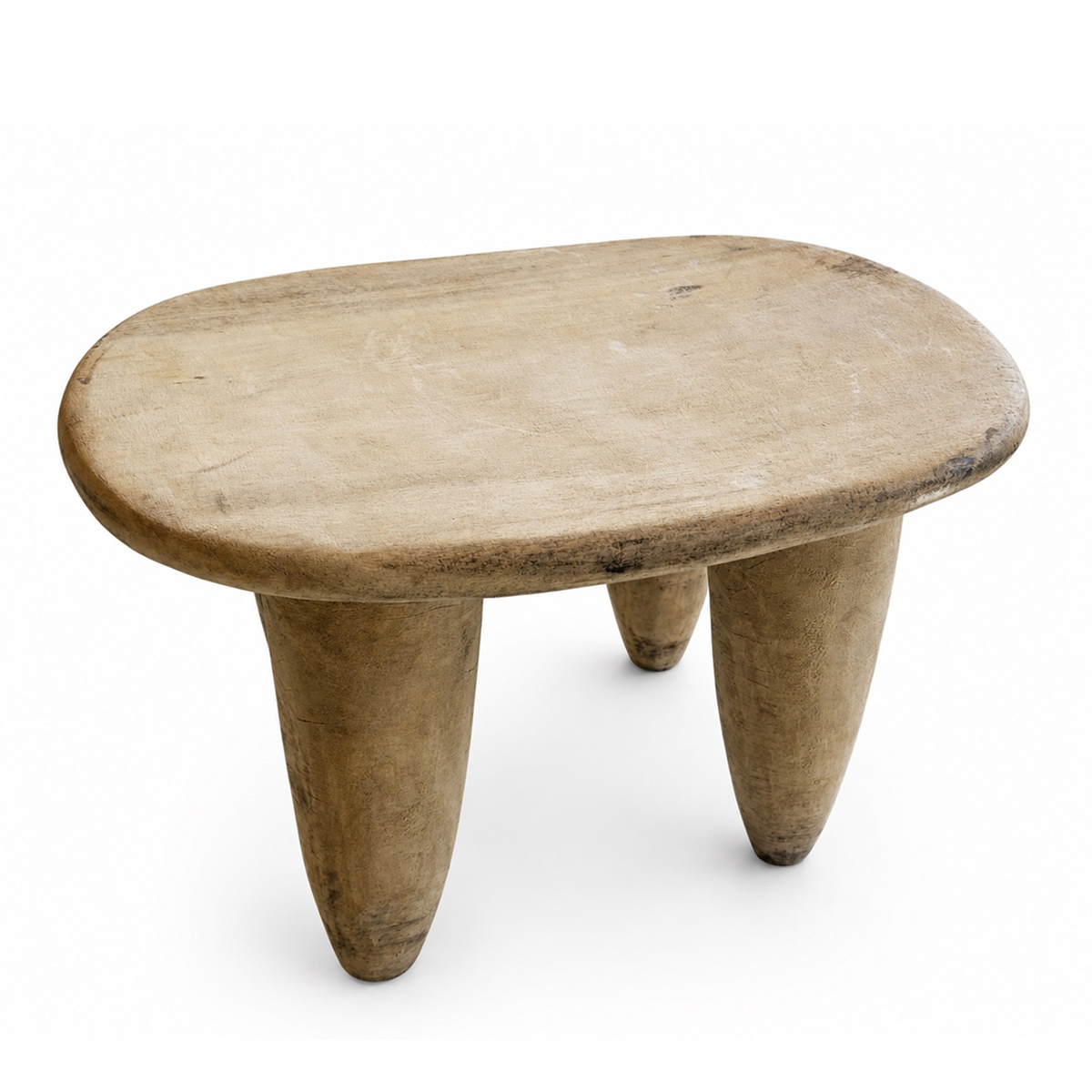 Rectangle Bleached African Stool