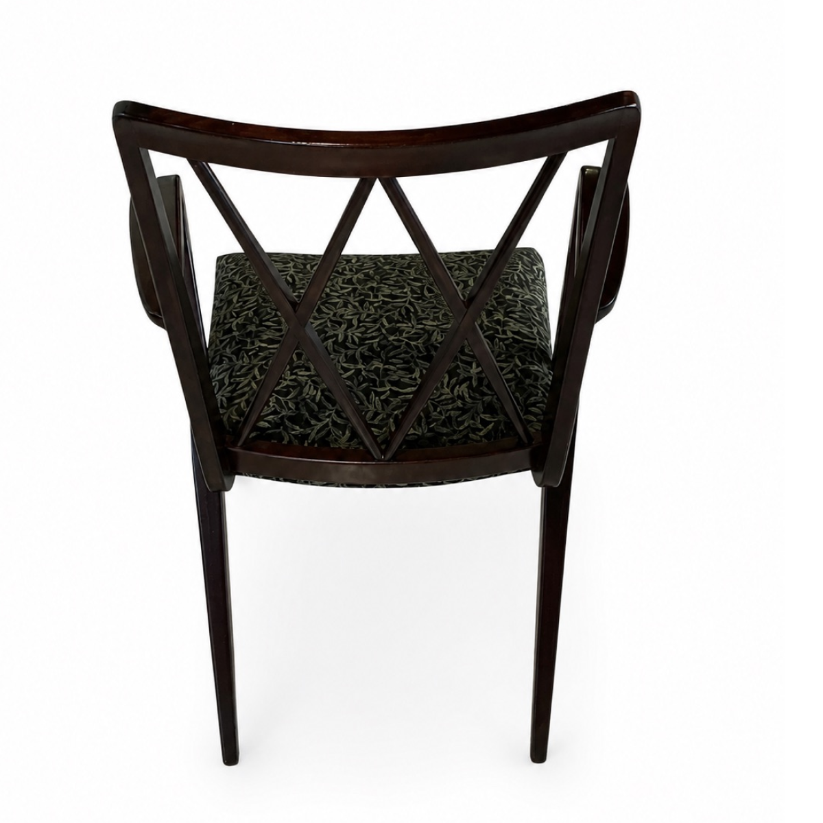 set of 6 mid century diamond back dining chairs A.A. Patijn