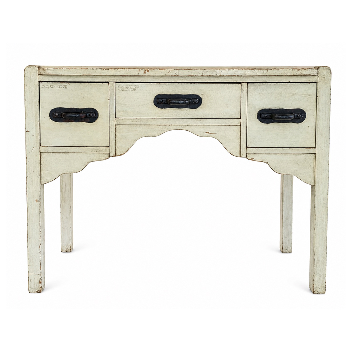 Proper 1930s Monterey Desk in a White Finish