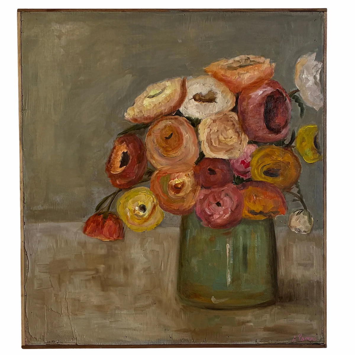 Alison Parsons, Colorful Floral Bouquet 22.5” x 24.5”