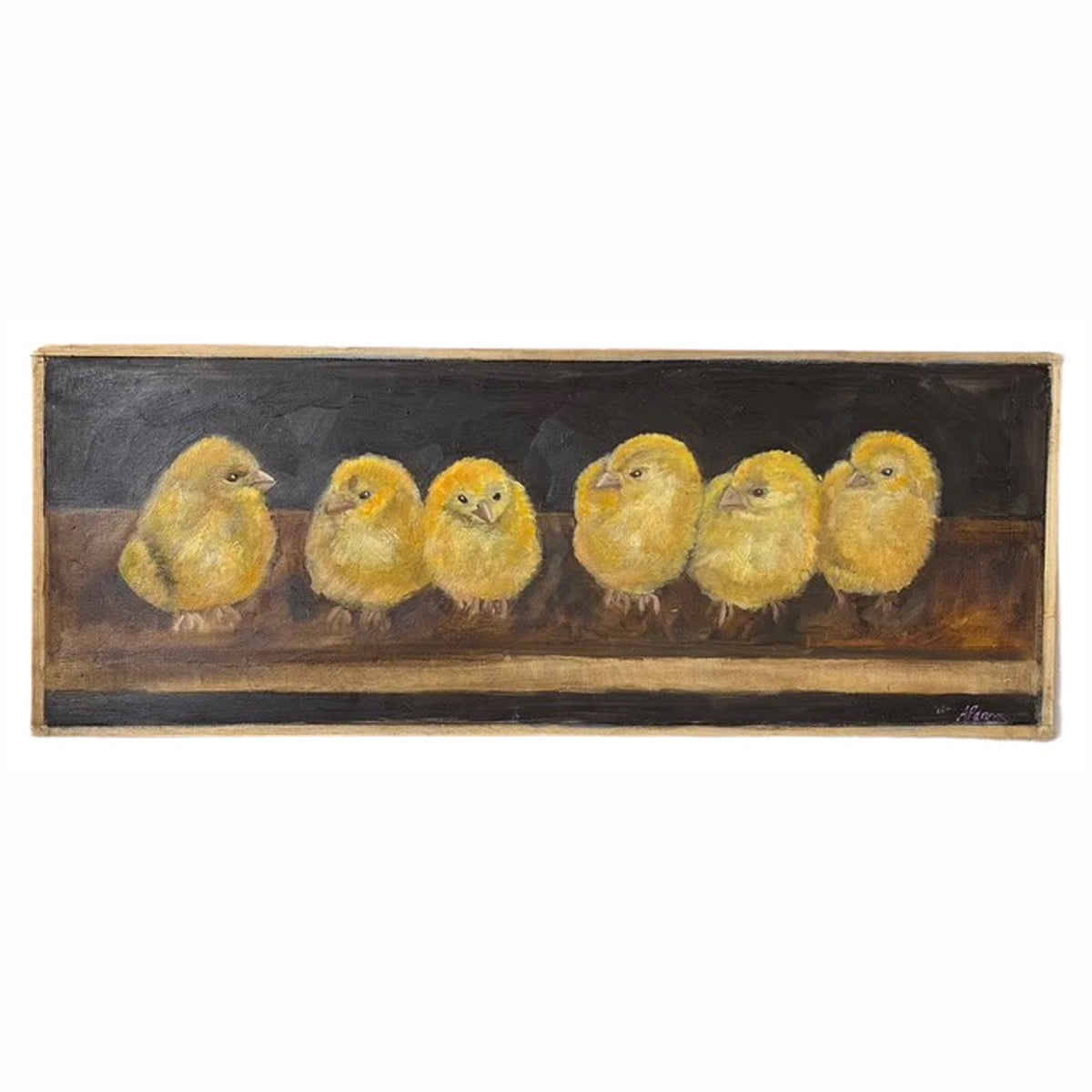 Alison Parsons, Baby Chicks, 20”x8”