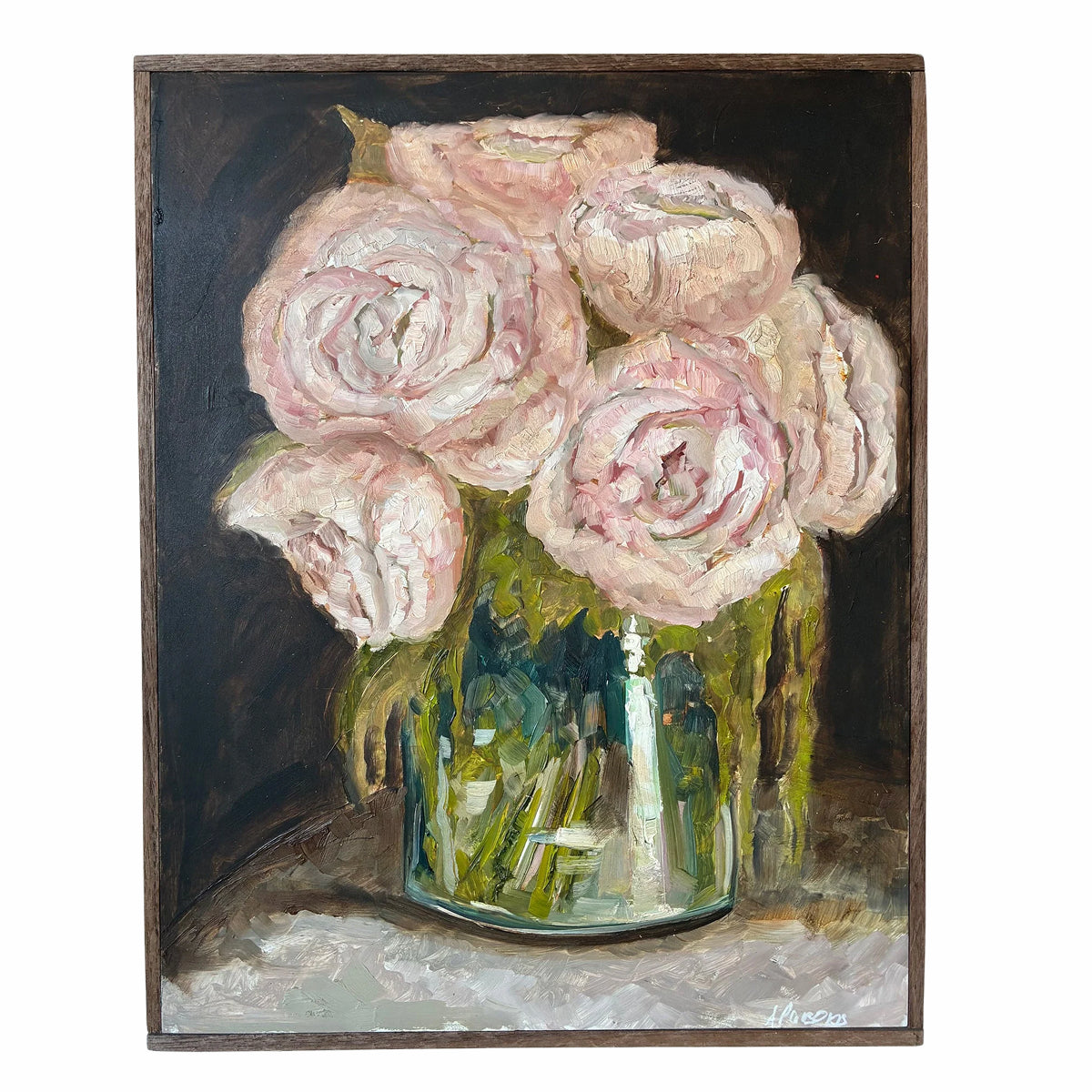 Alison Parsons, Pink Floral 14.5” x 11.5”