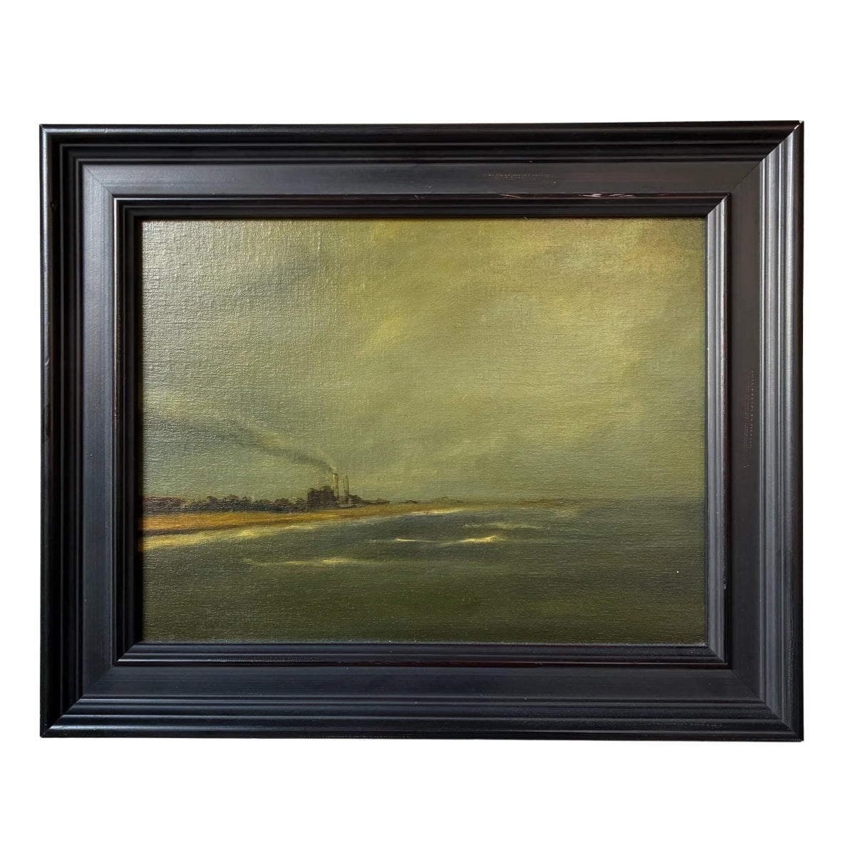 Original Oil Painting “Winter Beach” 2013 by Chris Peters