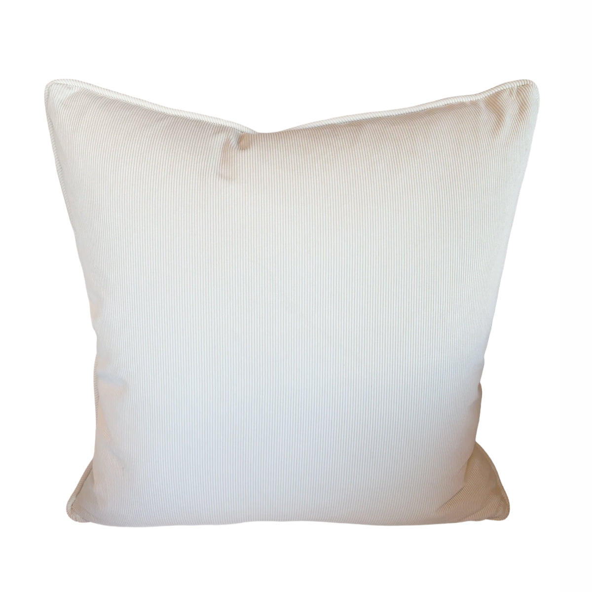 White Corduroy Square Pillow 20x20